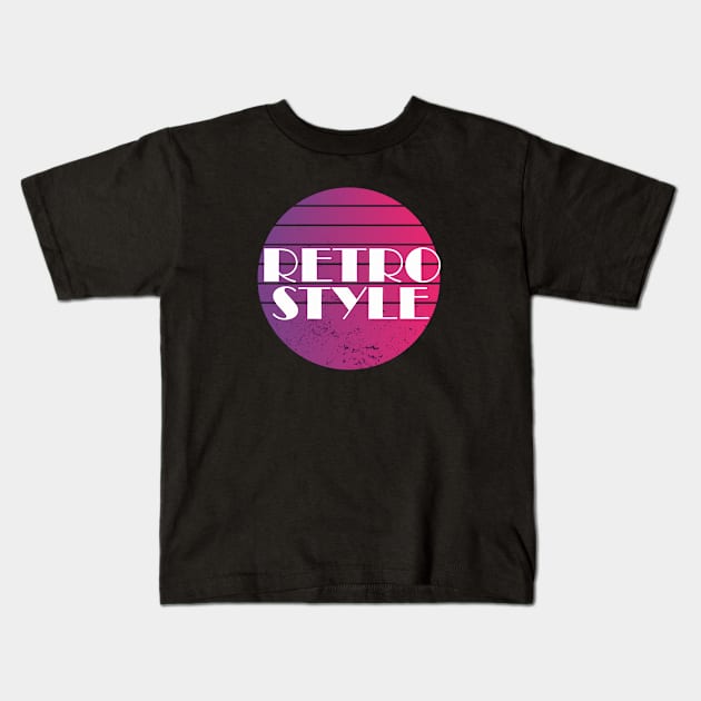 Retro Style, Vintage Style, gift Kids T-Shirt by Hercules t shirt shop